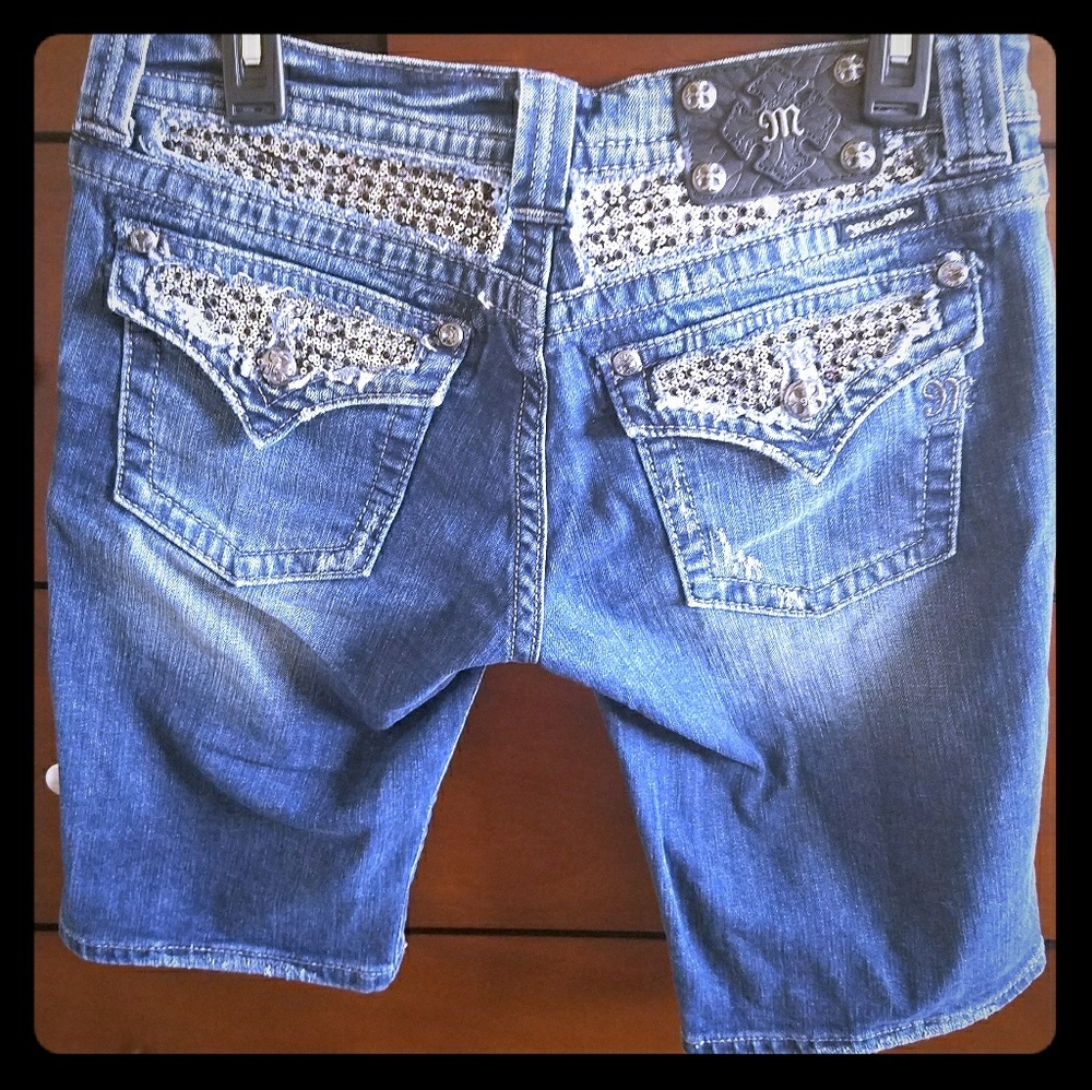 Miss Me Bermuda Jean Shorts